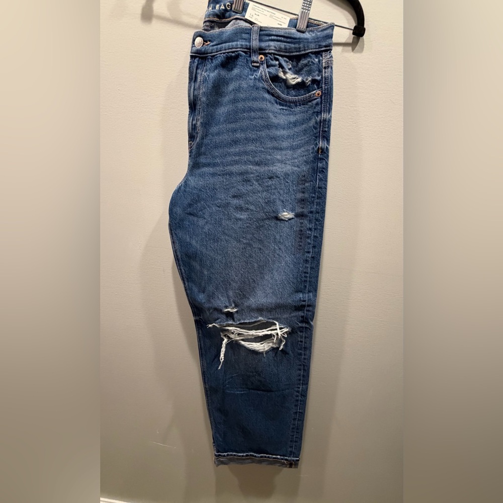 American Eagle 🦅 Ripped Low-Rise Ex-Boyfriend Jeans - Picture 9 of 11